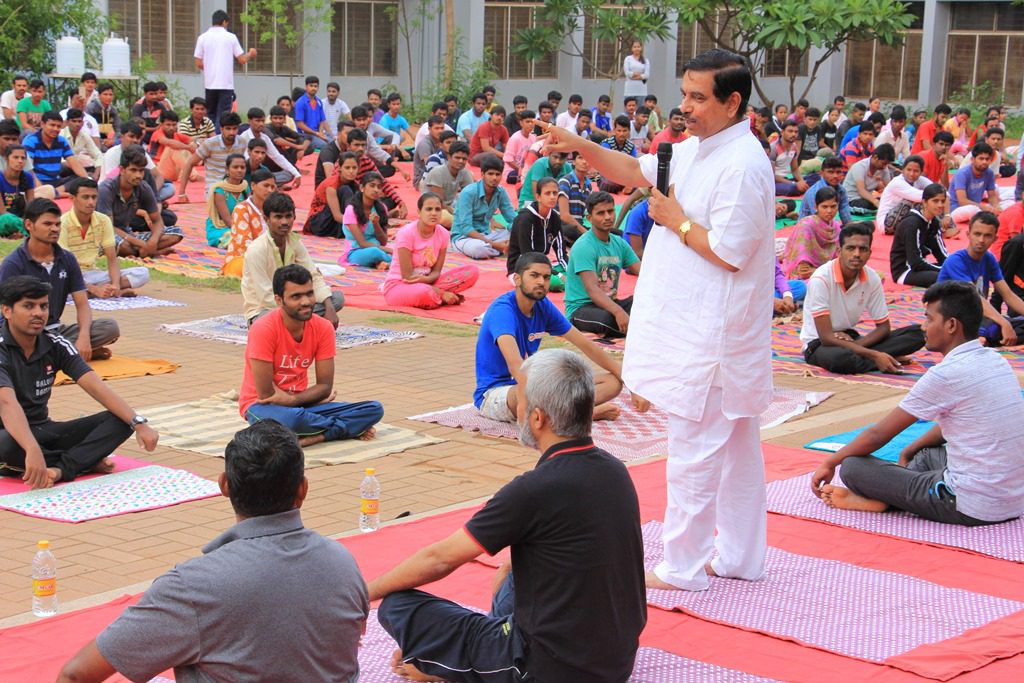 Deshpande Foundation World Yoga Day celebration with Prahalad Joshi